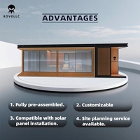 Maison Conteneur Modulaire Moderne en Acier, Villa Capsule Spatiale Portable, Design Japonais Polyvalent pour Sauna et Usage Commercial