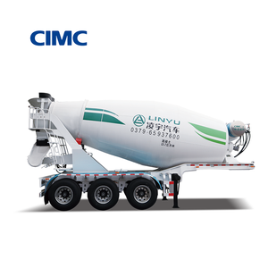 CIMC LINYU Hochwertiger und berühmter 3-Achs-14m3-Betonmischer-Sattelauflieger zum Verkauf - Product Image 1