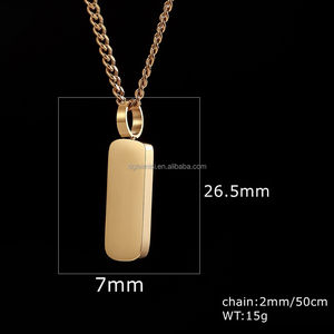 Estilo minimalista Hombres Joyería 316l Acero inoxidable Pvd Gold <span class=keywords><strong>Wing</strong></span> <span class=keywords><strong>Angel</strong></span> Colgante Cuerda trenzada Gargantilla Collar - Product Image 6