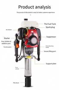 Martello Demolitore a Benzina a 4 Tempi, Battipalo per Recinzioni a Quattro Tempi - Product Image 5