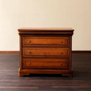 <span class=keywords><strong>Commode</strong></span> compacte vintage <span class=keywords><strong>en</strong></span> bois de cerisier moderne à <span class=keywords><strong>3</strong></span> <span class=keywords><strong>tiroirs</strong></span>, table de chevet rétro, unité de rangement avec <span class=keywords><strong>tiroirs</strong></span> - Product Image 6