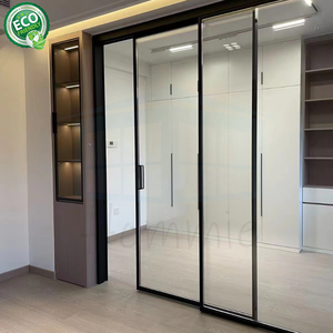 Portes et fenêtres coulissantes en aluminium et verre Designs 3 tringlerie Verre insonorisé Plus de portes de salon sur rail - Product Image 2