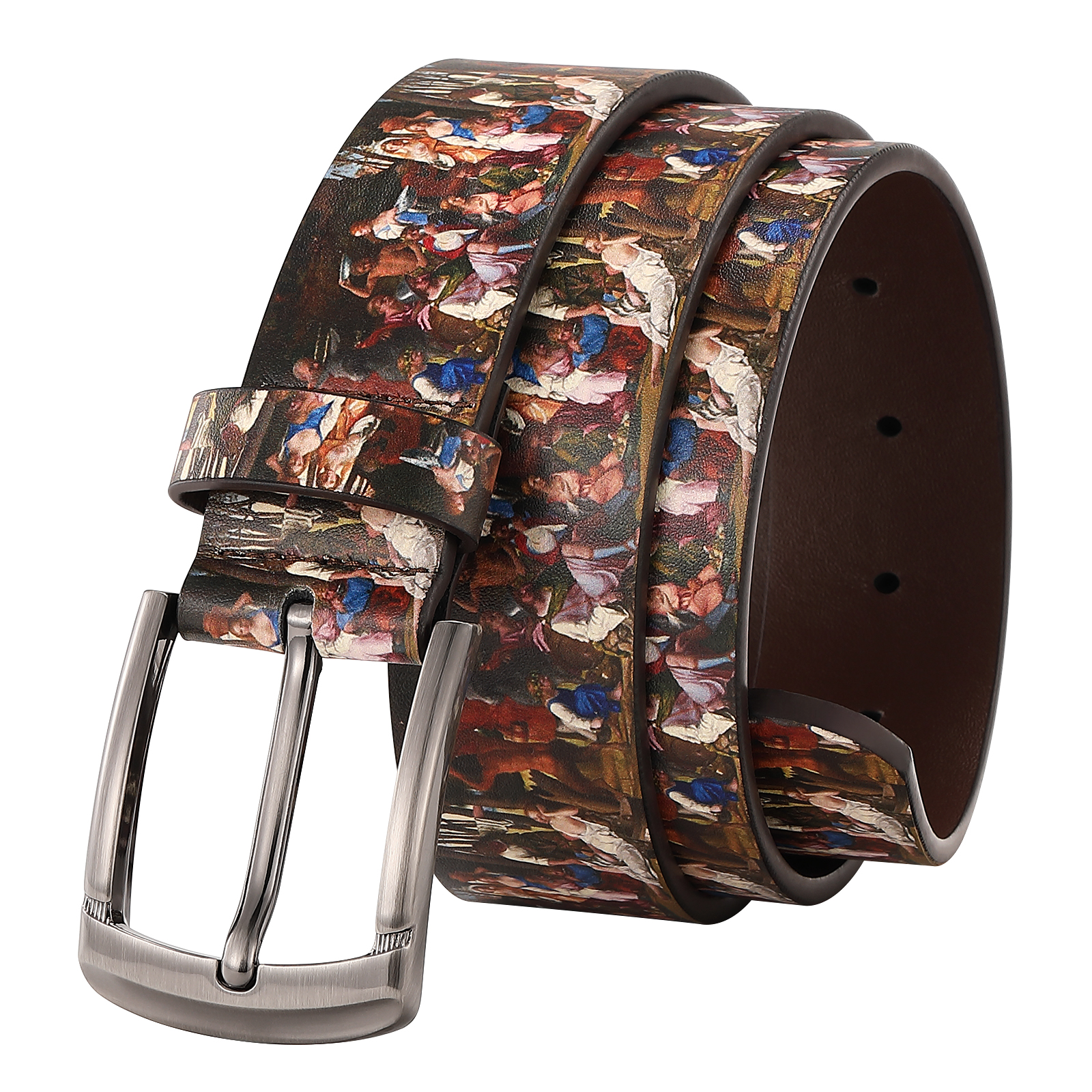 Men's Custom Printed PU Leather Belt