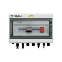 Boîtier de Combinaison Solaire DC 12 Voies 1000V MythEle, Boîtier de Distribution de Chaîne Solaire MBPV-32 avec Disjoncteur DC IP65 pour Système de Panneaux Solaires