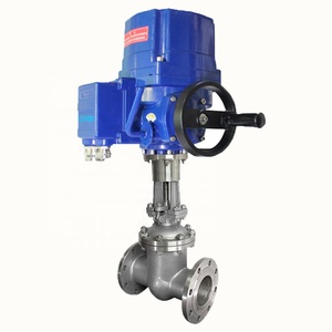 Vanne à opercule motorisée en acier inoxydable de 2'' à siège souple PN 16 avec tige actionnée - Product Image 1