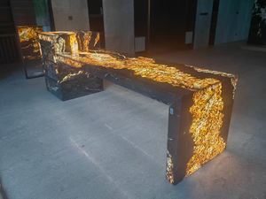 Piano Cucina in Quarzite Nera Taurus, Lussuoso Top per Isola in Granito Nero Seta, <span class=keywords><strong>Lastra</strong></span> di Quarzite Magma Brasiliana - Product Image 1