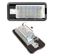 Lumière de plaque d'immatriculation LED 12V pour Audi A3 A4 S4 A6 C6 S6 A8 S8 Q7 RS4 RS6, sans erreur, lampe de plaque d'immatriculation LED pour voiture