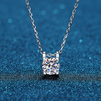 Collier en argent sterling S925 avec pendentif tête de vache en moissanite, de qualité et à prix avantageux, style luxe léger et classique