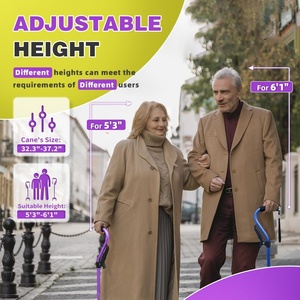 Có thể điều chỉnh Quad mía 4-pronged cơ sở Foam Padding grip thoải mái ráp đi Bộ thanh cho nam giới phụ nữ cao niên - Product Image 4