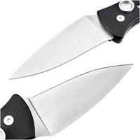 Couteau de poche pliant D2 avec manche G10, trou pour le pouce, lame partiellement dentelée, couteau pliant EDC léger, mini couteau pliant