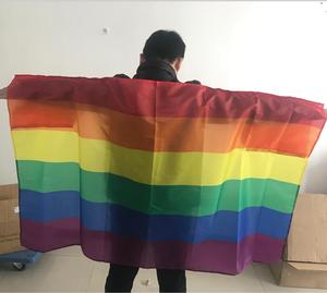 Stock 100% polyester 3x5ft Rainbow progressif <span class=keywords><strong>pride</strong></span> Flag avec deux œillets - Product Image 4