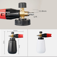 NBT 1L Pistolet de lavage de mousse de neige à pression puissante blanc/noir/clair Canon à mousse de neige Outils de lavage de voiture