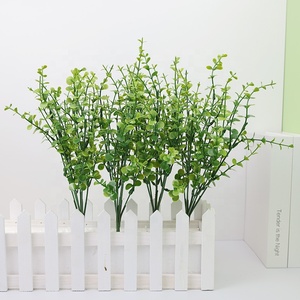 Flores de simulación Simulación Eucalipto Suministros de flores artificiales Ramas y tallos Flores Hoja verde Seda Artifi - Product Image 1