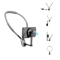 Soporte de teléfono de silicona de liberación rápida soporte de montaje de cuello Flexible para iPhone para Samsung para Huawei para Youtube Vlog Shooting Acce