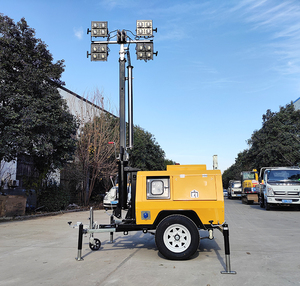 XCMG resmi inşaat madencilik kulesi ışık 9m dizel jeneratör mobil LED aydınlatma kulesi satılık - Product Image 4