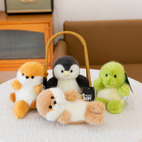 Adorable ensemble de mini peluches en peluche-Poupées d'animaux mignons assorties pour enfants, cadeaux et jouets en peluche de collection