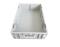 Caisse de transport empilable robuste, bac de stockage, caisse de transport pour équipement, boîte de rangement en plastique