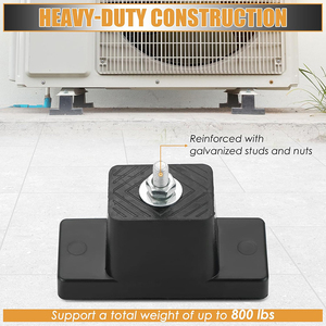 Precio de fábrica al aire libre Mini Split aire acondicionado condensador almohadilla soporte de montaje sistemas HVAC aislador de vibraciones de goma para aire - Product Image 4