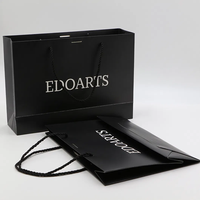 Sacs d'emballage à main pour magasin de vêtements en papier cartonné blanc haut de gamme, sacs d'emballage cadeau, sacs à vêtements pour personnalisation