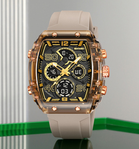 Montre sport numérique à double fuseau horaire SKMEI 2603 tendance pour homme, noire, personnalisée, résistante à l'eau 5 ATM, bracelet - Product Image 3