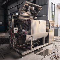 Horizontale roerwok, vulmixer voor hoge viscositeit, vacuümconcentratie-friteuse, bakkerij-versnellingsbak van 304 roestvrij staal