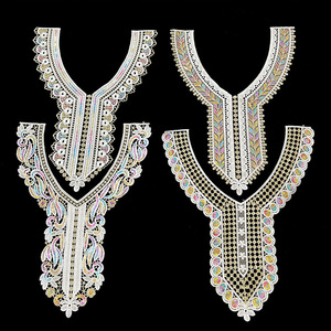 Viền cổ áo ren polyester Lurex màu sắc cao cấp dành cho trang phục truyền thống Ả Rập - Product Image 1