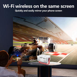 Projecteur Offre Spéciale 4K Art YDH-HY300 500 Lumens Wifi 6 Compatibilité de téléphone portable Projecteur rotatif intérieur <span class=keywords><strong>silencieux</strong></span> à 180 ° sans fil - Product Image 5