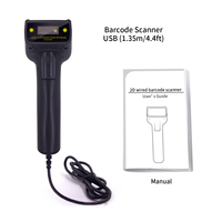 Nuevo diseño de escáner de código de barras Bluetooth 1D y 2D, impresora inalámbrica, lector de códigos QR, láser, interfaz USB, papel tamaño A4