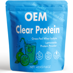 Private Label Limpar Proteína Pó Lemonade 20g Proteína <span class=keywords><strong>Whey</strong></span> Grass-Fed Isolate Zero Açúcar Proteína Frutada de <span class=keywords><strong>Lactose</strong></span> para Mulheres - Product Image 3