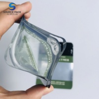 Sac en plastique laminé avec fermeture éclair Euro Hook pour batterie