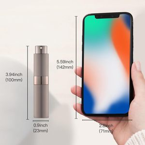 Flacon de parfum rechargeable en métal 15ml/20ml avec vaporisateur à pompe en verre, anti-fuite, pour soins personnels - Product Image 5