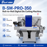 Machine de découpe automatique de haute précision BOST SM-350pro avec écran tactile PLC et alimentation automatique pour autocollants, papiers et feuilles