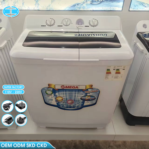 <span class=keywords><strong>Lave</strong></span>-<span class=keywords><strong>linge</strong></span> semi-automatique OEM d'usine de 8,5 kg avec système à double cuve, essorage puissant et commande mécanique durable - Product Image 1