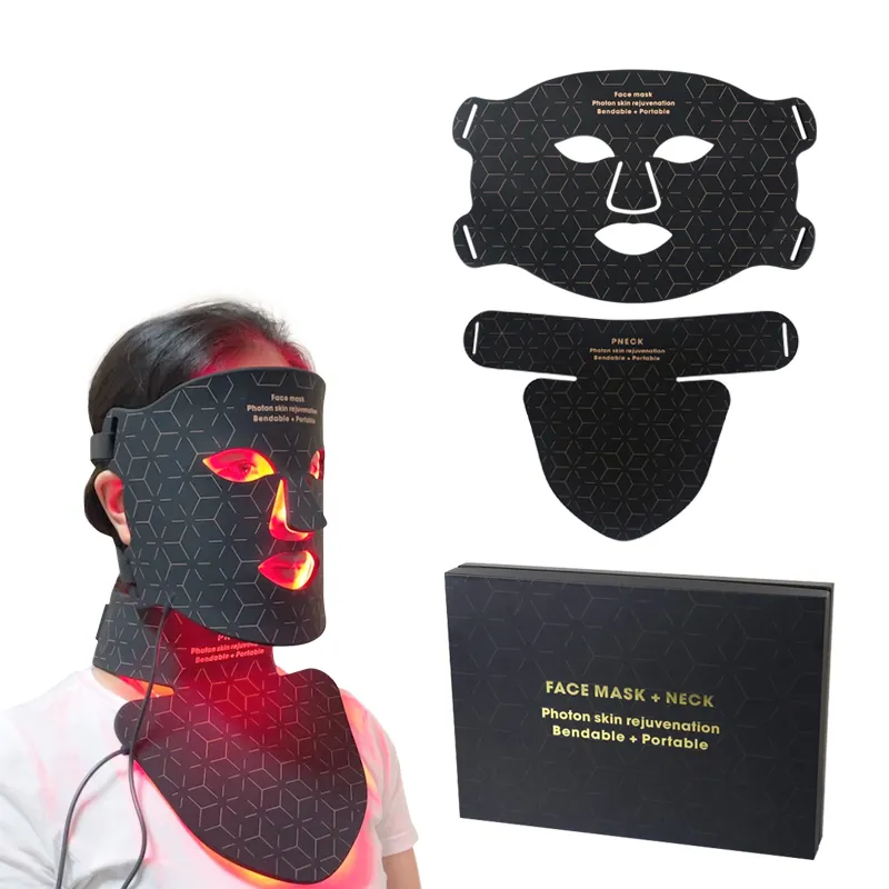 Sunglor custom homeusd flexible led photon therapy mask dropshipping for facial led photon therapy mask