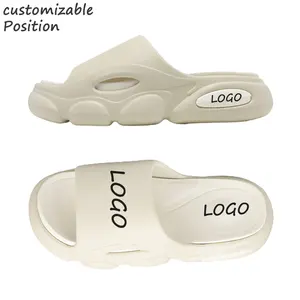 FENGFAN 2024 Custom designer Printed Slides Slippers Customized EVA soft embossed Beach men slippers for Men for Women