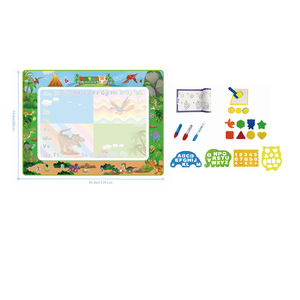 Alas bermain kanvas air ajaib, mainan edukasi papan gambar ramah lingkungan untuk bayi perempuan prasekolah bermain - Product Image 1