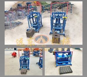 Paver מלט עושה מכונת לבנים חלולים בלוק ביצוע ציוד אוטומטי מלב ביצוע מכונה - Product Image 4