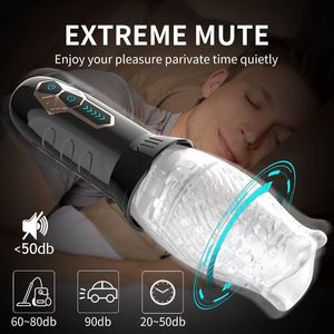 Masturbator Pria Terlaris 10 Getaran 5 Mode Rotasi 360 Derajat Berputar Mainan Seks TPE Genggam untuk Masturbasi Pria - Product Image 3
