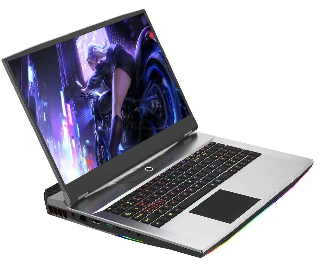 17 inch big screen laptop with colorful backlit keyboard and i9 9th generation high quality black gaming laptop