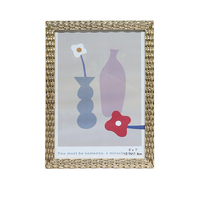Cadre photo en métal en alliage de zinc 5x7 avec bordure dorée texturée, cadre décoratif pour la maison, cadeau, vente au détail