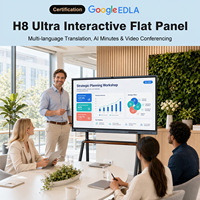 Interaktives Smart Whiteboard 75 Zoll Ultra HD 4K LED Flachbildschirm 40-Touch All-in-One Display 48MP+48MP Kamera 8+128GB Android