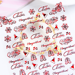 Gran oferta, diseños navideños personalizados para decoración <span class=keywords><strong>de</strong></span> <span class=keywords><strong>uñas</strong></span>, pegatinas <span class=keywords><strong>de</strong></span> corazón 2D para <span class=keywords><strong>uñas</strong></span>, suministros para <span class=keywords><strong>uñas</strong></span> al por mayor, Material plástico - Product Image 2