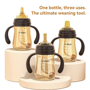 Ensemble de biberons pour bébé en silicone PP anti-coliques, sans BPA, OEM ODM, durable et biologique - Product Image 1