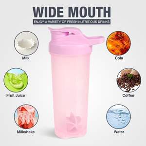 Factory Price 500ml <b>Sports</b> <b>Bottle</b> Fitness Protein Shaker Milk <b>Water</b> Shake <b>Bottle</b> With Mixing Ball - Product Image 3