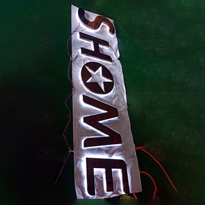 Tùy Chỉnh Biểu Tượng 3D Dấu Hiệu Gương Hoàn Thành Thép Không Gỉ Backlit Thư Kênh Với Acrylic Halo Chiếu Sáng Dẫn Đăng Ký Cho Quảng Cáo - Product Image 1