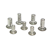 Rivets aveugles en acier inoxydable bon marché, zingués, à tête bouton OEM pour l'assemblage de manches de couteaux