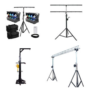 Support de levage télescopique mobile de 6 m de hauteur pour truss, éclairage et sonorisation, avec manivelle, certifié TUV, en alliage d'aluminium - Product Image 3