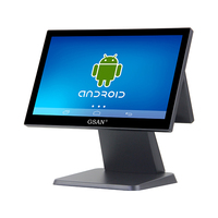 Sistema POS Android OEM ODM, Caja Registradora de Fácil Operación, Sistema POS Todo en Uno de 15.6 Pulgadas con Pantalla para Clientes de 11.6 Pulgadas
