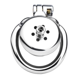 ड्रॉपशीपिंग मैन लॉक लिंग के छल्ले स्टेनलेस स्टील के पिंजरे में एंटी-ऑफ लिंग लिंग की अंगूठी पुरुष शुद्धता मूत्रवर्धक उपकरण - Product Image 3