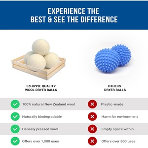 Handmade <strong>UK</strong> Organic Merino Wool <strong>Dryer</strong> Balls Natural Eco-Friendly Alternative Fabric for <strong>Dryer</strong> Storage Hot Laundry Discs - Product Image 6